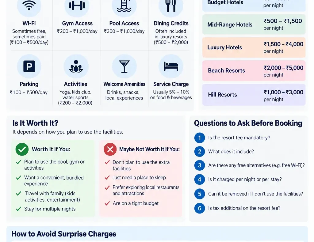 Is Resort Fee Worth It What Indian Hotels Charge Extra For