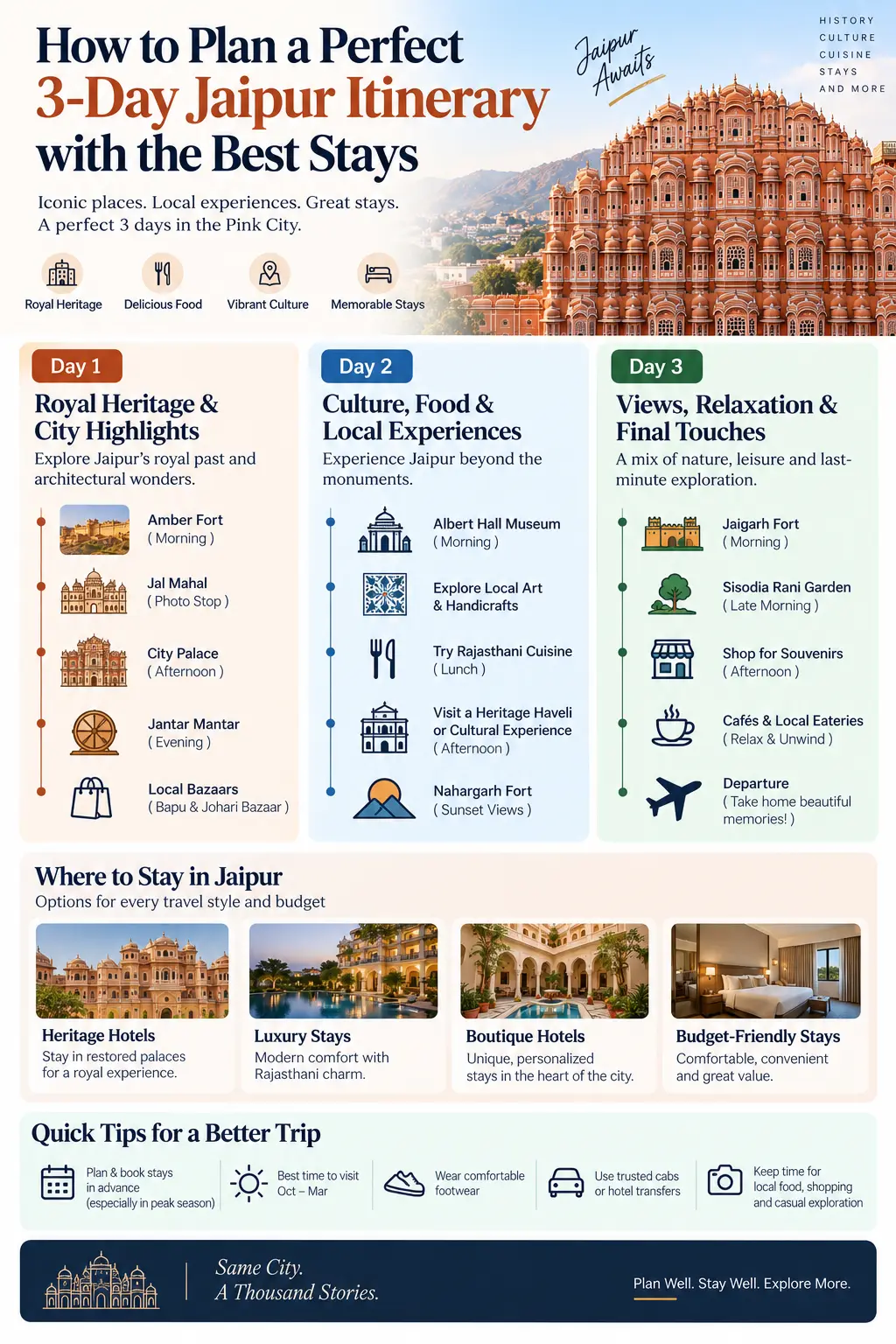 Jaipur city palace and Hawa Mahal